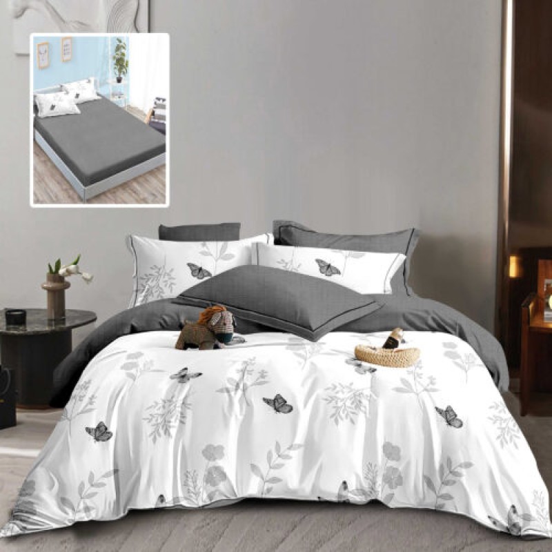 LENJERIE FINET 6 PIESE CU HUSĂ – 160×200 ȘI 180×200 (HF6P323)